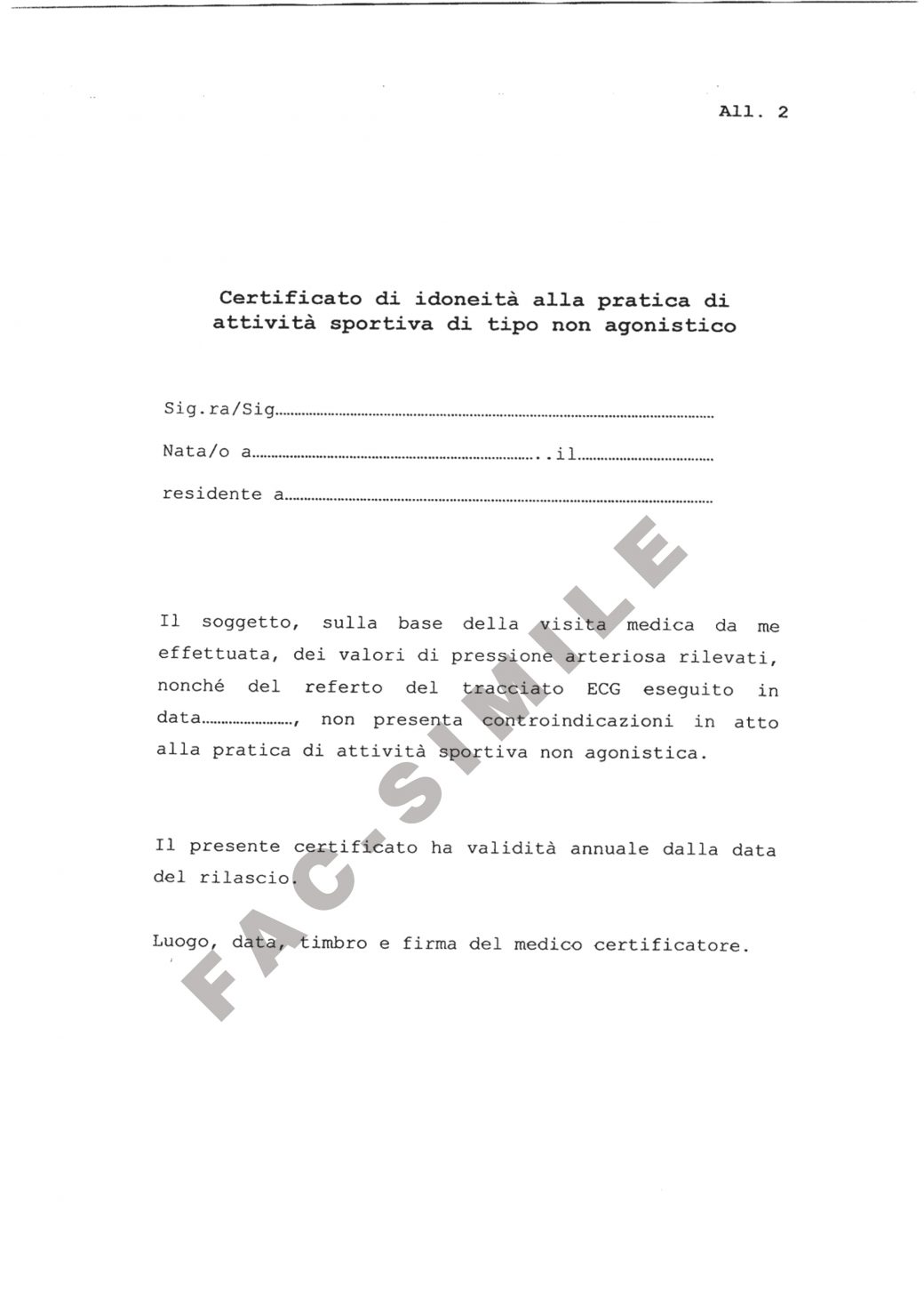 certificato medico per palestra costo Archivi Turismo e Fisco